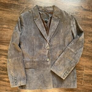 Jaclyn Smith Classic Y2K Western Leather Jacket Women's Size 18